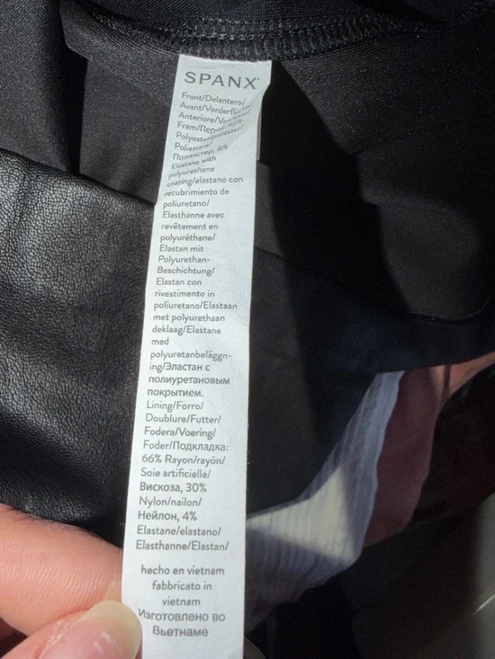 SPANX Faux Leather II Combo Sheath Midi Dress - Picture 10 of 11